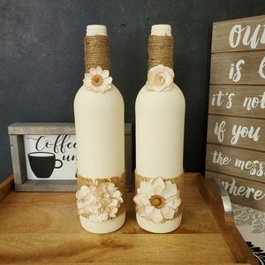 Farmhouse Decor• Decorative Bottles